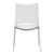 Set of Two White And Silver Upholstered Faux Leather Dining Side Chairs