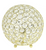 Elegant Designs Elipse 8 Inch Crystal Ball Sequin Table Lamp, Gold