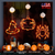 3 Pack Halloween Window Light Spider Witch Hat 