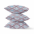 16" X 16" Gray Geometric Indoor Outdoor Throw Pillow