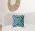 20" X 20" Green And Yellow Broadcloth Floral Throw Pillow