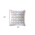 16" X 16" Gray and White Geometric Indoor Outdoor Throw Pillow