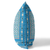 28" X 28" Blue And Pink Broadcloth Floral Throw Pillow
