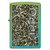 Zippo Ocean Waves Zippo Logo High Polish Teal Windproof Lighter 