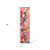 36" Pink Black And Orange Solid Wood Watercolor Floral Chickadee Porch Sign