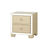 15" X 22" X 23" Champagne Wood Mirror Veneer Nightstand