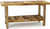 18" X 36" Brown Teak Rectangular Shower Bench With Shelf