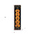 36" Black And Orange Halloween Pumpkin Solid Wood Porch Sign