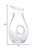 Mouth Blown Lead Free Crystal Pitcher  28 Oz