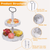 2 Tier Serving Tray Round Farmhouse Kitchen Table