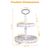 2 Tier Serving Tray Round Farmhouse Kitchen Table