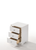 15" X 18" X 25" Cream Wood Veneer (Paper) Nightstand