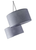 91" Black Three Light Tree Floor Lamp With Gray Solid Color Drum Shade