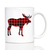 Moose Silhouette Coffee Mug - Rustic Cabin Gifts and Decor