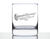 Trumpet Whiskey Rocks Glass - Trumpeter Musicians Gifts