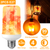2Pcs E27 LED Flame