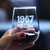 Vintage 1967 Stemless Wine Glass - 57th Birthday Gifts