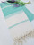 Sand Resistant Beach Towel, Bath towel,Turkish Throw Aqua