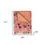 50" X 70" Orange Pink And Blue Cotton Quilted Floral Throw Blanket with Embroidery