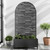 35" Black Metal Indoor Outdoor Rectangular Planter Box