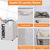 82L/21.6Gal Large Rolling Laundry Hamper 