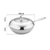 Stainless Steel Fry Pan  Frying Pan Top Grade Cooking Non Stick Interior Skillet with Lid