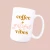 Coffee and grateful vibes ceramic coffee mug