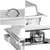 L Dual Tray Stainless Steel Chafing Food Warmer Catering Dish