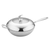 Stainless Steel Fry Pan  Frying Pan Top Grade Non Stick Interior Skillet with Helper Handle and Lid