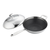 Stainless Steel Fry Pan  Frying Pan Top Grade Non Stick Interior Skillet with Helper Handle and Lid