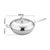 Stainless Steel Fry Pan  Frying Pan Top Grade Non Stick Interior Skillet with Helper Handle and Lid