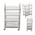 Tier Stainless Steel Kitchen Dinning Food Cart Trolley Utility Round x