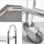 Tier Stainless Steel Kitchen Dinning Food Cart Trolley Utility Round x