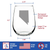 Nevada Outline Stemless Wine Glass - Nevadans Gifts
