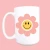 Happy daisy ceramic coffee mug