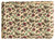 50" X 70" Cream Brown And Red Cotton Quilted Floral Throw Blanket with Embroidery