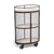 Cylindrical Matte Black Metal Bar Cart
