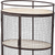 Cylindrical Matte Black Metal Bar Cart