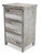 Nautical Gray Wash Wood Accent Cabinet