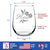 Wedding Floral Hers Stemless Wine Glass - Bridal Party Gifts