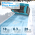 600W 21V 10In Cordless Snow Shovel Battery Powered Snow
