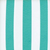 17" Turquoise and White Striped Indoor Outdoor Throw Pillow Cover
