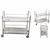 Tier Stainless Steel Drink Wine Food Utility Cart x 