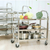 Tier Stainless Steel Kitchen Dinning Food Cart Trolley Utility Size  Medium