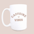 Caffeine vibes ceramic coffee mug