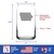 Iowa Outline Beer Can Pint Glass - Iowans Gifts and Decor