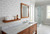 32" Brown Wood Wall Mounted Bathroom Shelves