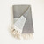 Grey And Blue Striped Turkish Towel Or Throw Blanket
