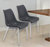 Stich White Faux Leather Side or Dining Chairs Set of 2 Chairs
