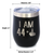 45th Birthday Gifts - Middle Finger Insulated Wine Tumbler